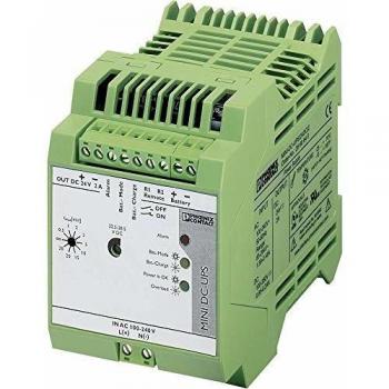 Fuente de alimentación ininterrumpida MINI-DC-UPS/24DC/2, 48W, 24V DC, montaje en carril DIN