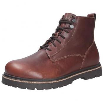 Birkenstock Highwood Lace Mid Men's Boots - Chocolate Brown, Size 43
