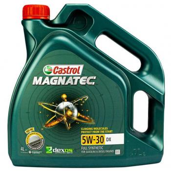 Aceite de motor CASTROL Magnatec 5W30 DX 4L, viscosidad 5W30, tecnología de moléculas inteligentes, protección contra el desgaste del motor, mejora la eficiencia del combustible, adecuado para motores diésel
