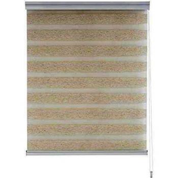 Blindecor Nd100 - Estor enrollable doble tejido, noche y día, 140 x 180 cm, color crudo