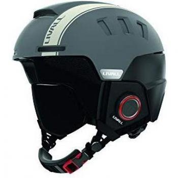 Livall Unisex - Casco de esquí para Adultos, RS1, Gris, 54-58