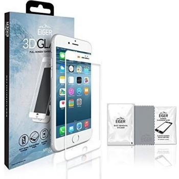 EIGER 3D Screen Protector Glass iPhone 8+/7+ Clear/White