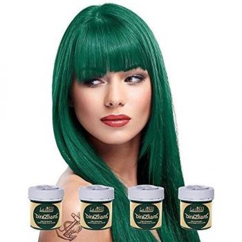 4 x La Riche Directions Semi-Permanent Hair Color 88ml Tubs - ALPINE GREEN