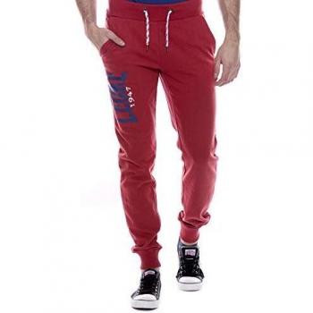 LEONE - Pantalones Deportivos de Hombre Real Fighter - Rojo POMPEYO