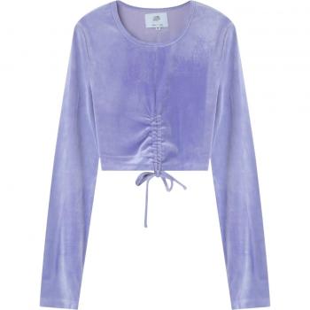 Sixth June Women's Violet Cordon Detail Crop Top T-Shirt