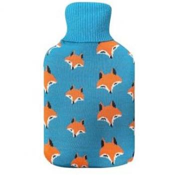 Bolsa de Agua Caliente Flexible Mimo 1,7L con Forro Azul Zorros 20x32x4 cm