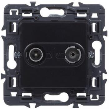 Base Tv Elec 9X9X3,8Cm Emp Intermedia Abs Dark Valena Next L