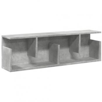 Armario de pared madera ingeniería gris hormigón 100x20x30 cm Vidaxl