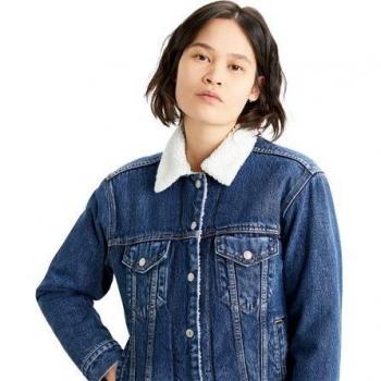 Levi's® Ex Boyfriend Sherpa Jacket - Rough & Tumble - XS