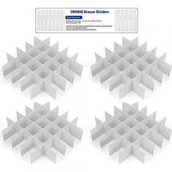 CROING - 32 pcs Blanco -Organizador de Cajones, Cajones Separadores