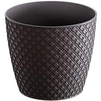 Maceta Oriental Prosperplast 1L Antracita 128x128x112 mm
