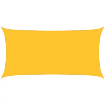 Toldo de Vela HDPE Amarillo 160 g/m² 2,5x5 m