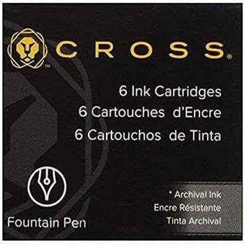 Cross Fountain Pen Ink Cartridges Combo Pack - 6 Blue/Black