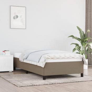 Colchón Tsunbed sin Tortera 100x200 cm en Tela con Estructura de cama gris taupe 100x200 cm Vidaxl