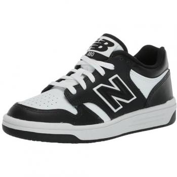 Zapatillas New Balance 480 infantiles negras y blancas con cordones - Talla 30