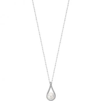 Collar Lotus Silver LP3481-1/1 con Perlas y Circonita de Plata para Mujer