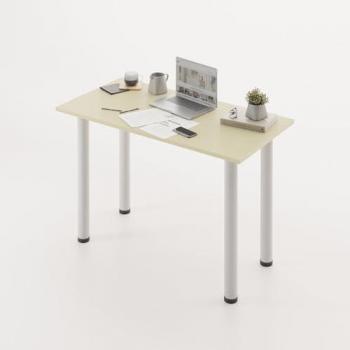 Mesa Escritorio Oyun Shell con Patas Blancas (119x60x75 cm) - Plykit