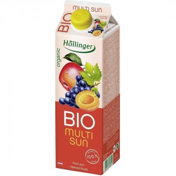 Höllinger Zumo Multi Frutas - Paquete de 12 x 1000 ml - Total: 12000 ml