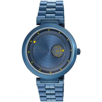 Reloj analógico de mujer Tous MARS 300358021 con brazalete de acero IP azul