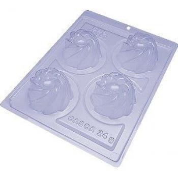 Molde Especial de Acetato para Trufas Corazón 3 Cavidades - Accesorio de Repostería en Silicona para Chocolate Caliente