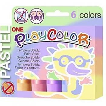 Instant temperas playcolor one pastel 6 surtidas