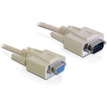 DeLOCK SERIELL-VERL D-SUB9 -> D-SUB9 ST/BU 3.00M Grau