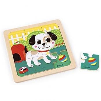 Puzzle de Madera Chien Titus - 9 Piezas