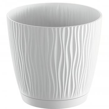 Maceta Sandy P - Alta Calidad y Diseño Moderno - 239x239x225 mm - Color Blanco