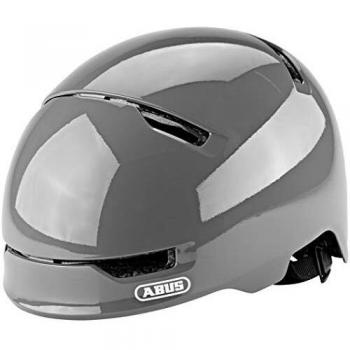 Abus Scraper Kid 3.0 Shiny Grey M - Robust Bicycle Helmet for Kids, Suitable for Biking, Skateboarding & Longboarding