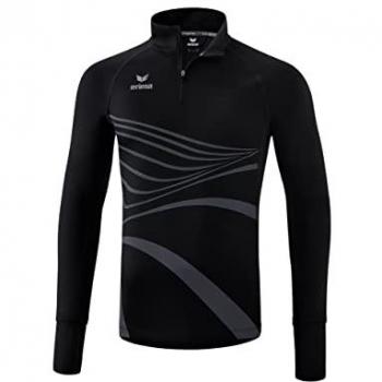 Camiseta de Manga Larga con Media Cremallera Racing Unisex para Niños Color Negro 164