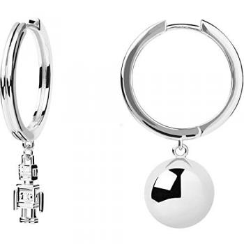 Pendientes Aros Super Future de PdPaola en Plata de Ley 925 para Dama