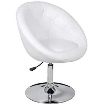 vidaXL Silla de Club Blanco