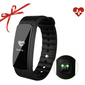 Fitness Tracker Pulsera Inteligente LESHP Impermeable Sport tracker Actividad Pulsera Inteligente Watch health Tracker Frecuencia Cardíaca para IOS y teléfono Android Tipo de Negocio CK11S