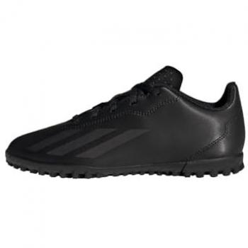 Botas de Fútbol Adidas X Crazyfast.4 TF para niños en color negro, modelo turf, tamaño 35 EU