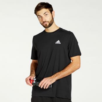 Adidas Freerun Camiseta De Manga Corta Hombres - Negro - S