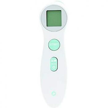 Termómetro Bebeconfort No Touch, termómetro electrónico frontal con pantalla LED, tecnología de infrarrojos para la detección de la temperatura frontal, fácil y rápido de usar, color blanco