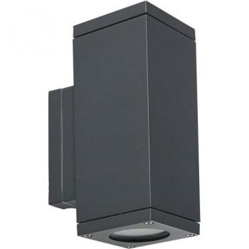 Aplique para jardín Sandvik Grafito 21 cm - Aplique de pared exterior, color grafito, IP65, incluye luces LED GU10