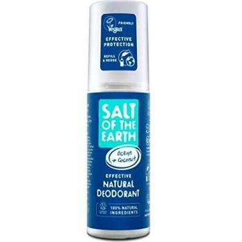 Salt Of the Earth Natural Deodorant Spray, Ocean & Coconut - Vegan, Long Lasting Protection, Refillable, Leaping Bunny Approved, Made in the UK, 100 ml