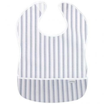 Cambrass Denim - Babero plastificado cuadrado, color azul / raya