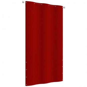 Toldo para balcón de tela oxford rojo 120x240 cm