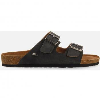 SANDALIAS NEGRAS DE PIEL CON SUELA BIO PARA HOMBRE VIZZINI