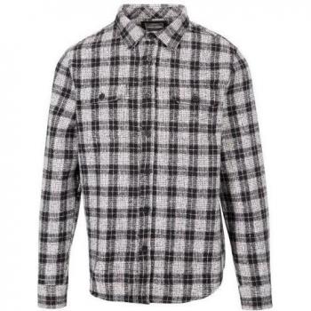 Camisa Portlaw Cuadro para Hombre Trespass - Camisa de cuadros, diseño clásico, 100% algodón, manga larga, cierre de botones, bolsillo en el pecho, ideal para uso diario y actividades al aire libre