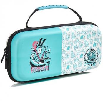 Funda Dura Oficial Llama Fortnite para Nintendo Switch - Estuche de Viaje con Almacenamiento para Cartuchos y Forro Interior Suave