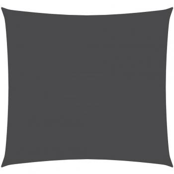Toldo de vela cuadrado de tela oxford gris antracita 2,5x2,5 m