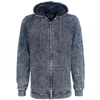 R.E.D. by EMP Mask of Sanity Sudadera Capucha con Cremallera Azul XXL