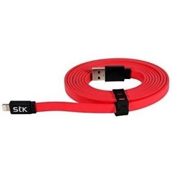 Stk Cable Iphone Diseño Plano Color Rojo
