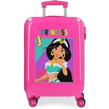 Disney Princesas Maleta de cabina Rosa 38x55x20 cms Rígida ABS Cierre combinación 34L 2,6Kgs 4 Ruedas Dobles Equipaje de Mano