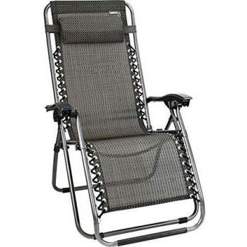 Schreuders Sport Unisex's 21DQ Chaise Longue Iii Chair, Anthracite, One Size