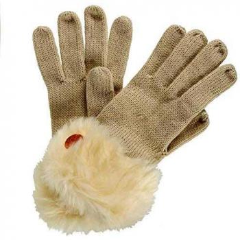 Regatta Luz' Faur Fur Trim Gloves Guantes, Mujer, Vainilla Claro, S/M