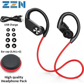 Auriculares deportivos inalámbricos ZZN Bluetooth 5.0 con cuello colgante, resistencia al agua IPX7, micrófono y cancelación de ruido
